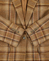 Vintage 1990s Lauren Ralph Lauren LRL Women's Wool Plaid Single Button Sport Coat Blazer - L