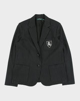 Vintage Lauren Ralph Lauren LRL Women's Crest Pinstripe Wool Blend 2 Button Prep Blazer - M