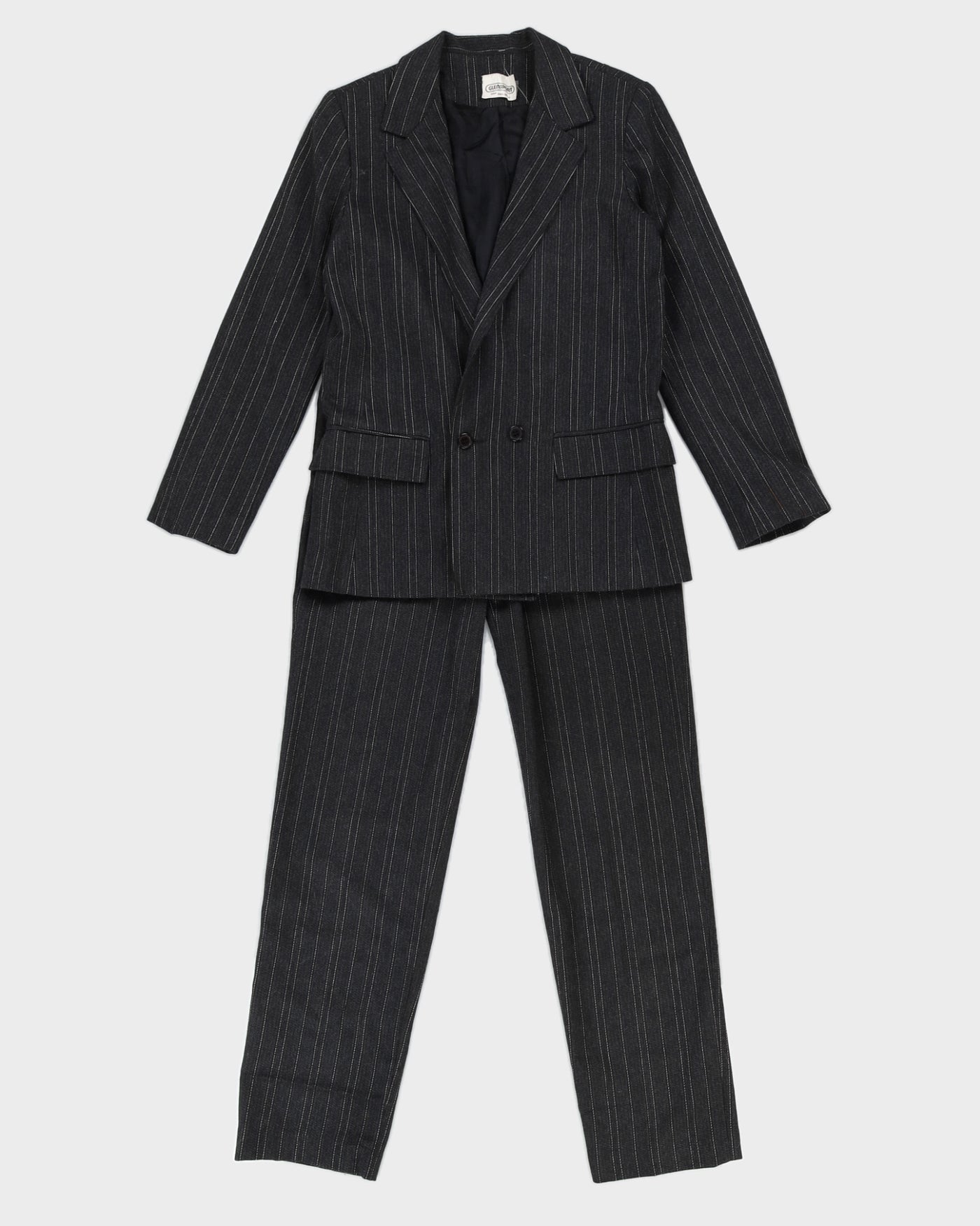 Vintage 80s Glensport Pinstripe Two-Piece Suit - XS/S