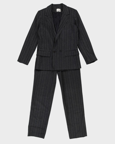 Vintage 80s Glensport Pinstripe Two-Piece Suit - XS/S