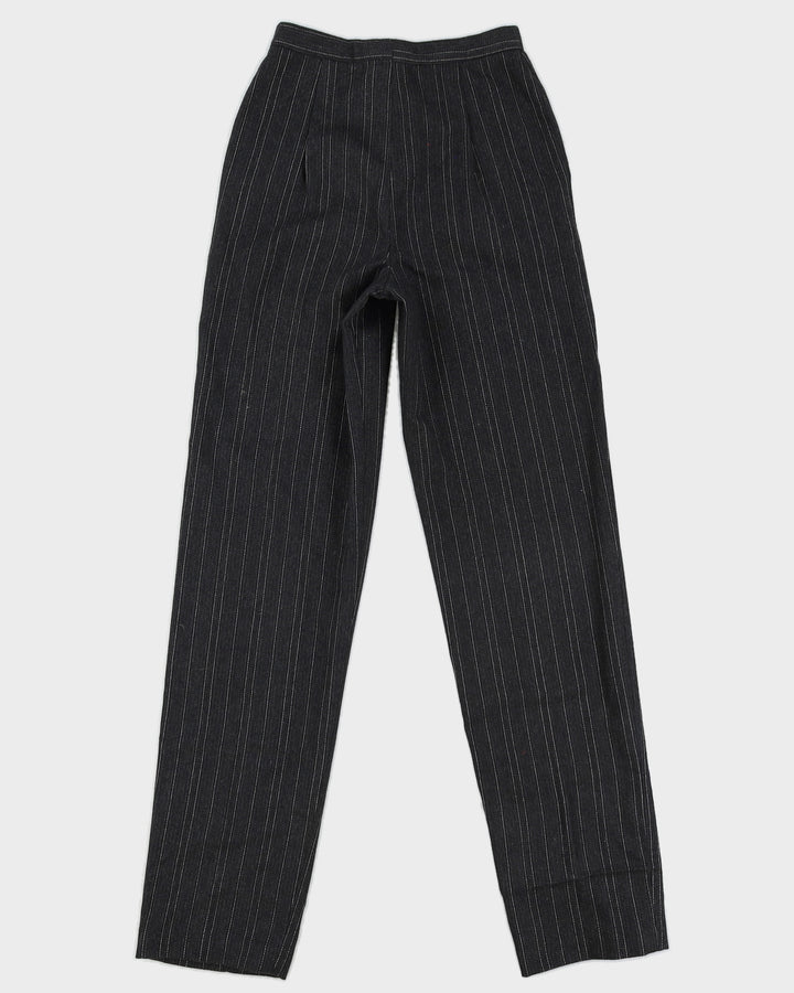 Vintage 80s Glensport Pinstripe Two-Piece Suit - XS/S