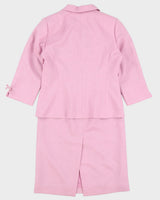 Vintage 90s Kasper ASL Pink Skirt Suit - M