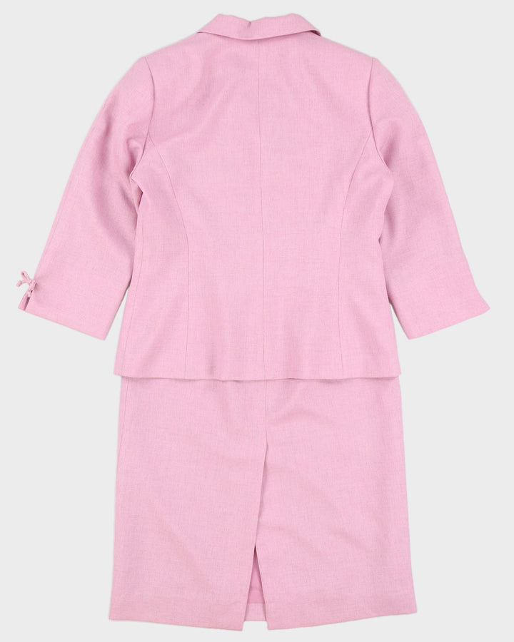 Vintage 90s Kasper ASL Pink Skirt Suit - M