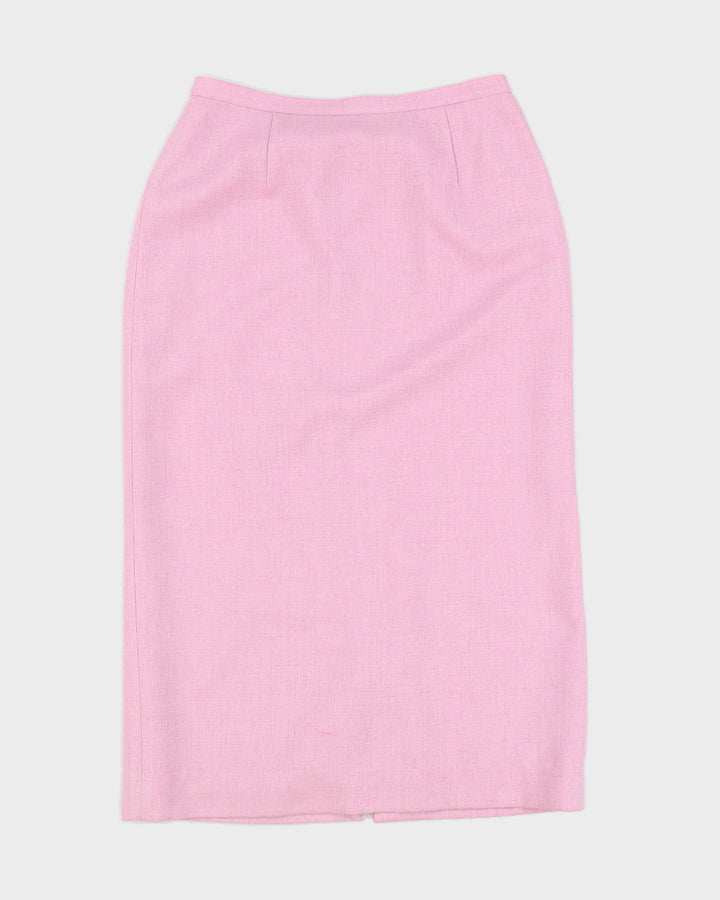 Vintage 90s Kasper ASL Pink Skirt Suit - M