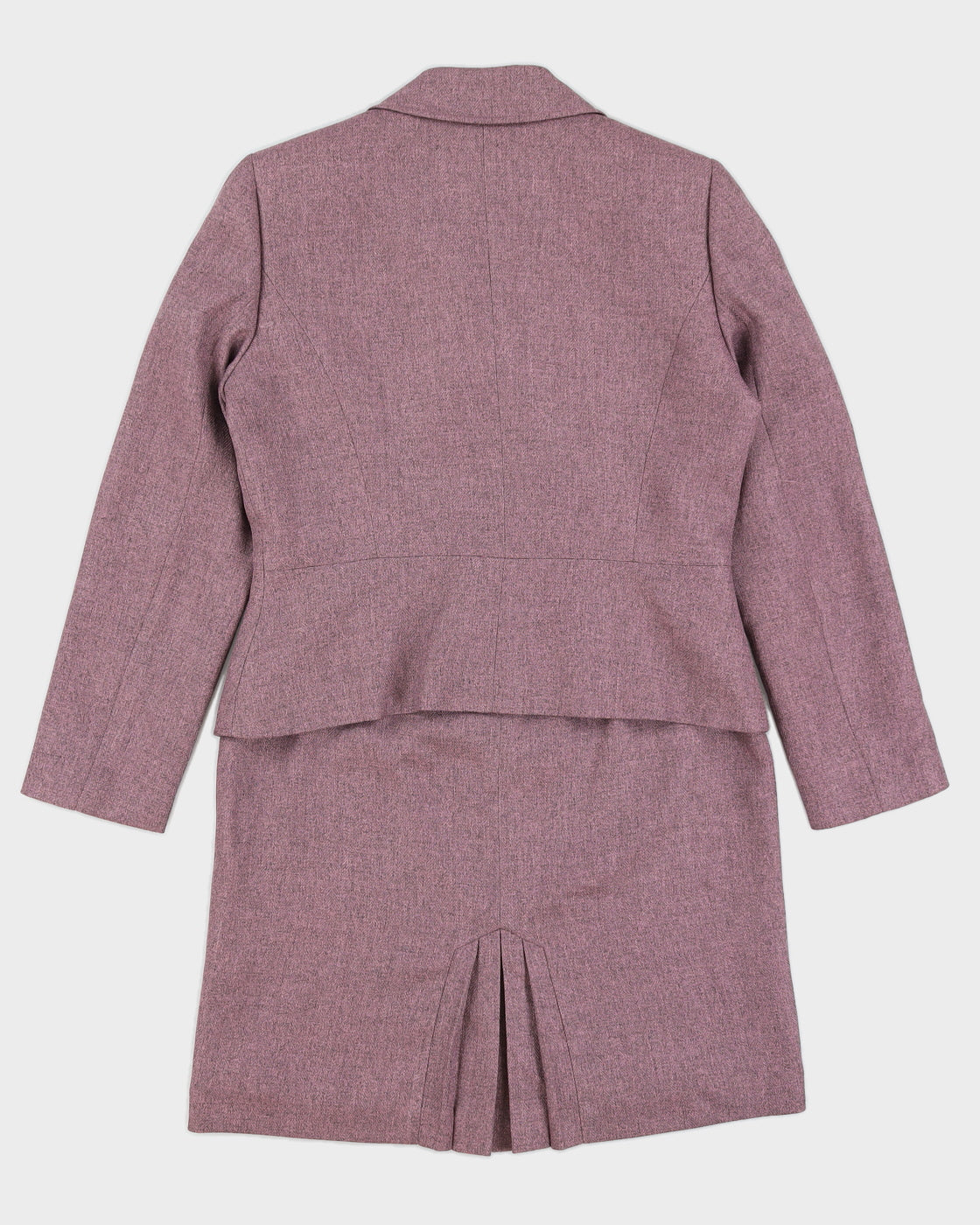 Vintage 90s Tahari Purple Double Breasted Skirt Suit - M