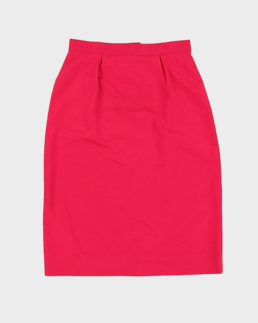Vintage 90s Piaf Pink Skirt Suit - M