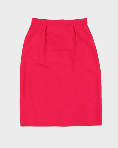 Vintage 90s Piaf Pink Skirt Suit - M