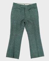 Vintage 70s Royal Crown Green Two Piece Suit - W34 L32