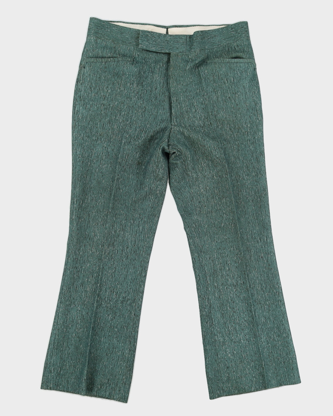 Vintage 70s Royal Crown Green Two Piece Suit - W34 L32