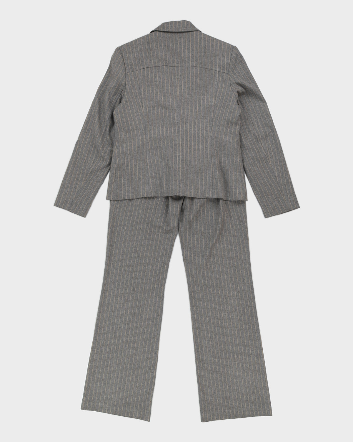 Vintage 90s Jones Grey Pinstripe Two Piece Suit - S