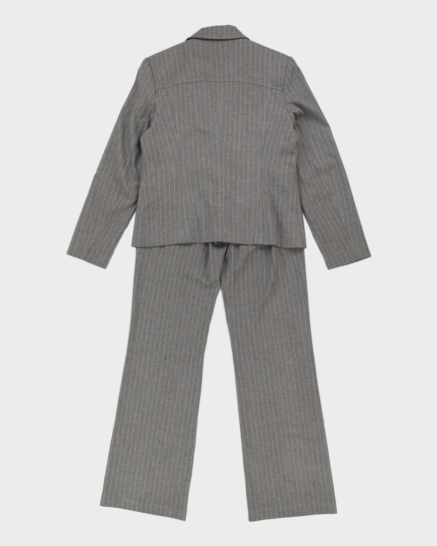 Vintage 90s Jones Grey Pinstripe Two Piece Suit - S