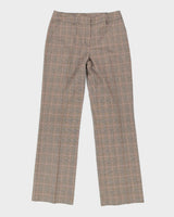 Y2K 00s Yzza Brown Plaid Two Piece Suit - M