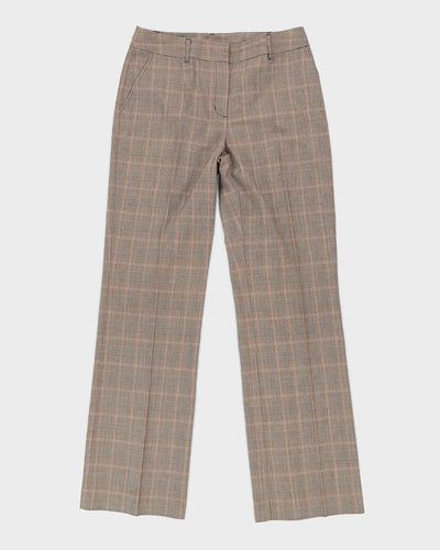 Y2K 00s Yzza Brown Plaid Two Piece Suit - M