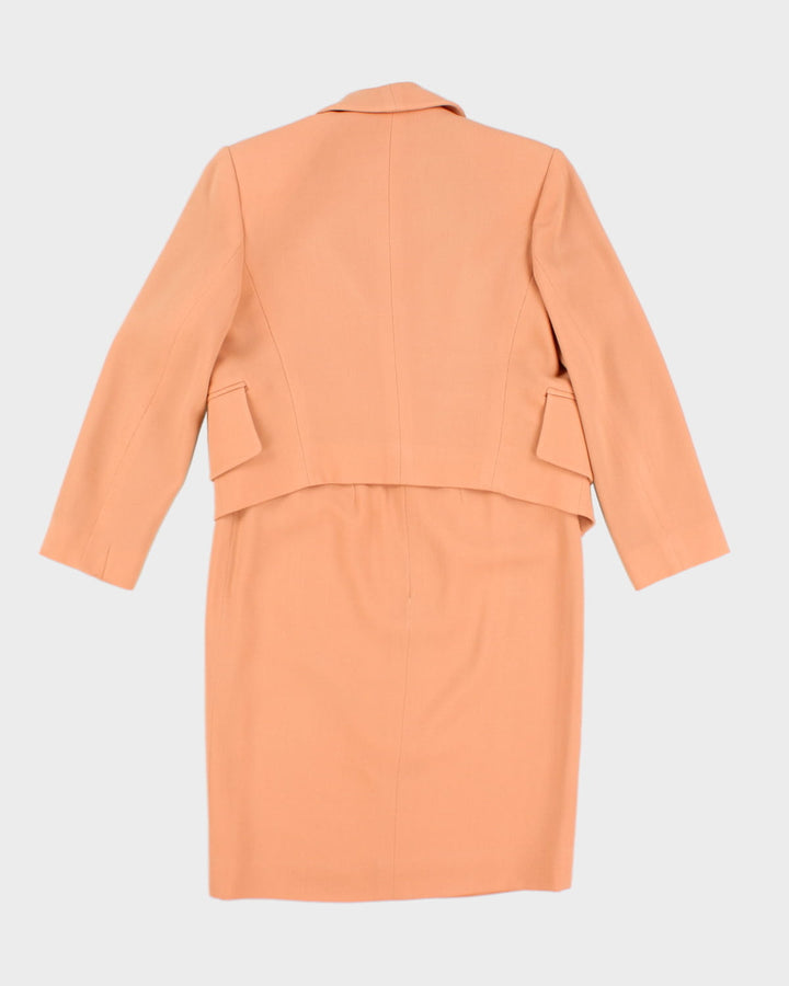 Vintage 70s Christian Dior Wool Skirt Suit - S