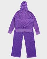 Y2K 00s Juicy Couture Purple Velour Tracksuit - M/L