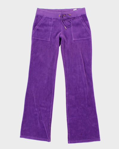 Y2K 00s Juicy Couture Purple Velour Tracksuit - S/M