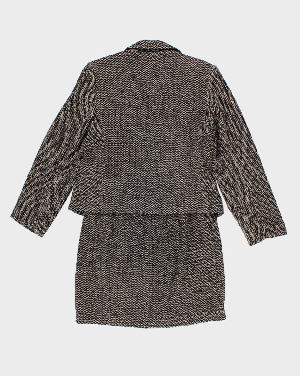 Vintage Bogato Wool Blend Skirt Suit - M