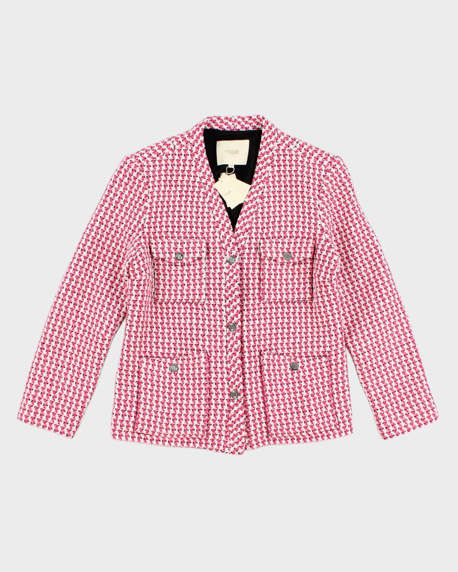 Woman's Maje Tweed inspired blazer 42/M