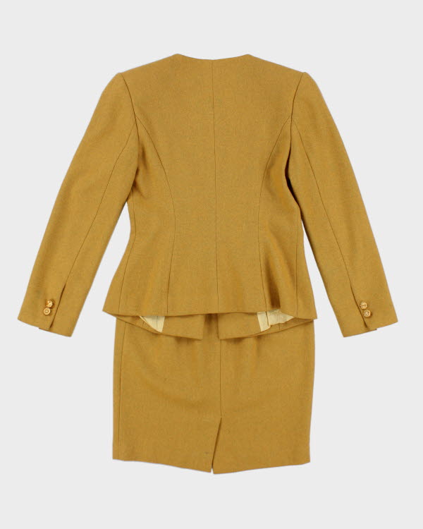 Vintage Yellow Skirt Suit - S