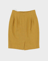 Vintage Yellow Skirt Suit - S