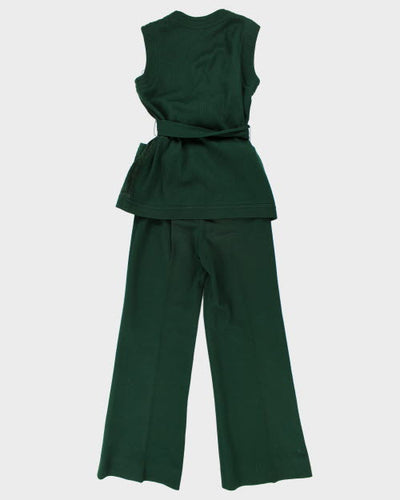 Vintage 70s Runge Wool & Suede4 Two Piece - M