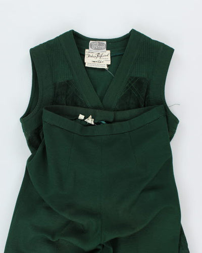 Vintage 70s Runge Wool & Suede4 Two Piece - M