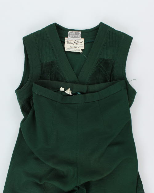 Vintage 70s Runge Wool & Suede4 Two Piece - M