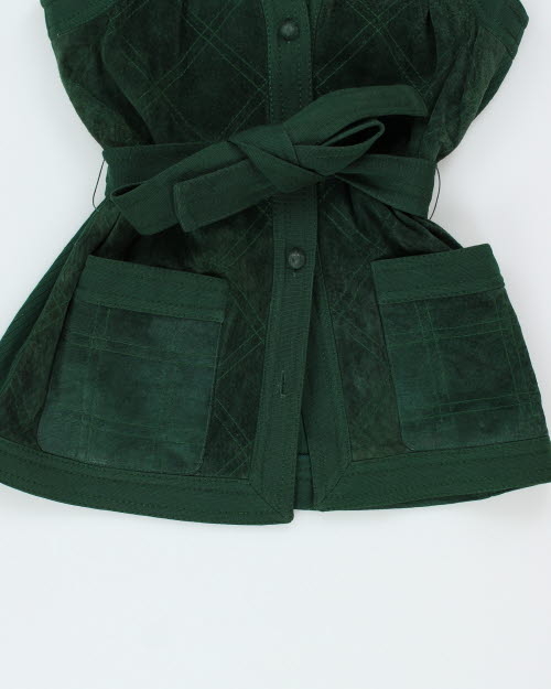 Vintage 70s Runge Wool & Suede4 Two Piece - M