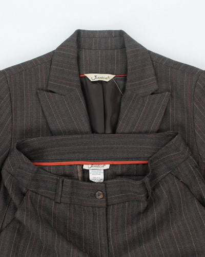 Vintage 90s Jessica Striped Suit - M