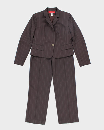 Vintage 90s Anne Klein Brown Suit - S