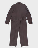 Vintage 90s Anne Klein Brown Suit - S