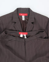 Vintage 90s Anne Klein Brown Suit - S