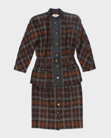 Vintage 80s Valentino Wool Skirt Suit - XS