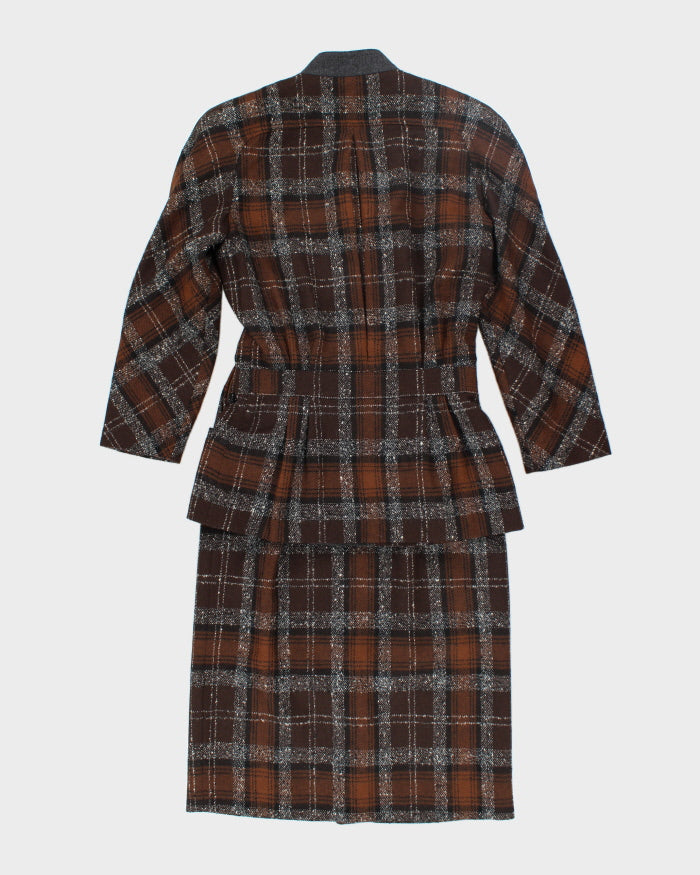 Vintage 80s Valentino Wool Skirt Suit - XS