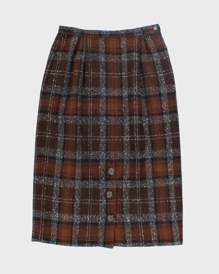 Plaid wool skirt 80s online