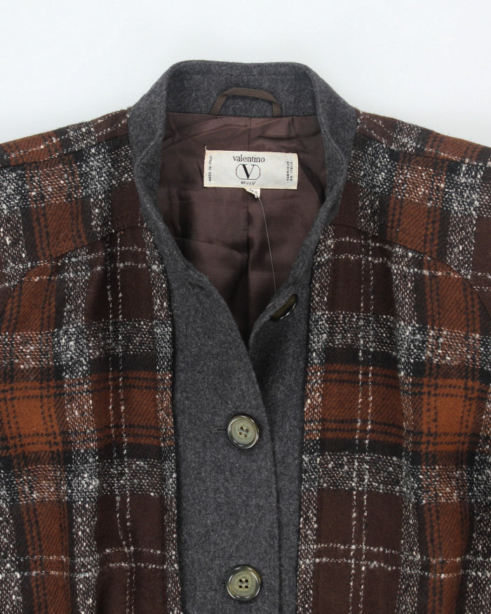 Vintage 80s Valentino Wool Skirt Suit - XS