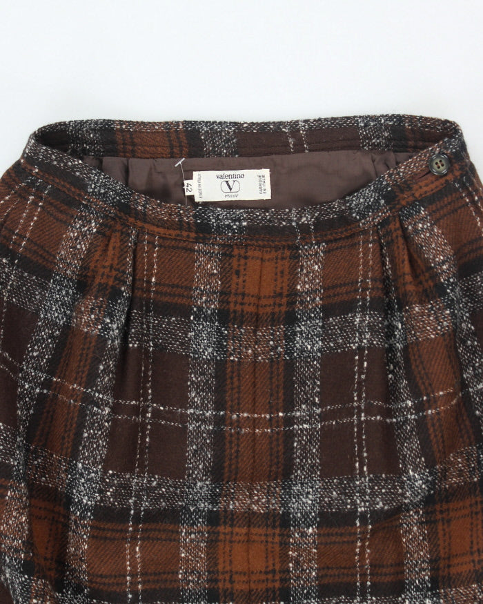Vintage 80s Valentino Wool Skirt Suit - XS