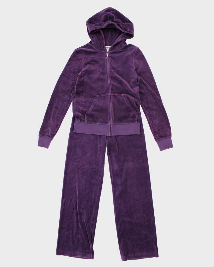 Vintage Y2K Juicy Couture Graphic Printed Track Suit - M