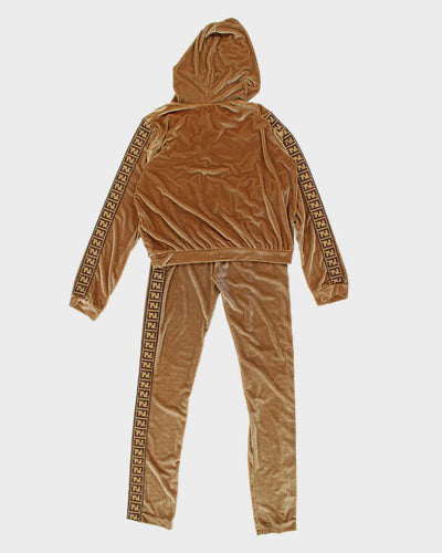 Vintage Y2K Fendi Gold Trimming Two Set Tracksuit - L