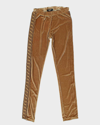 Vintage Y2K Fendi Gold Trimming Two Set Tracksuit - L
