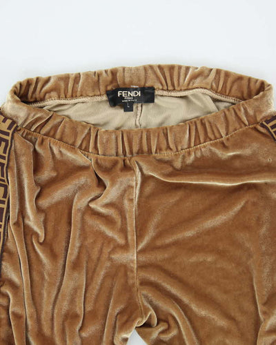 Vintage Y2K Fendi Gold Trimming Two Set Tracksuit - L