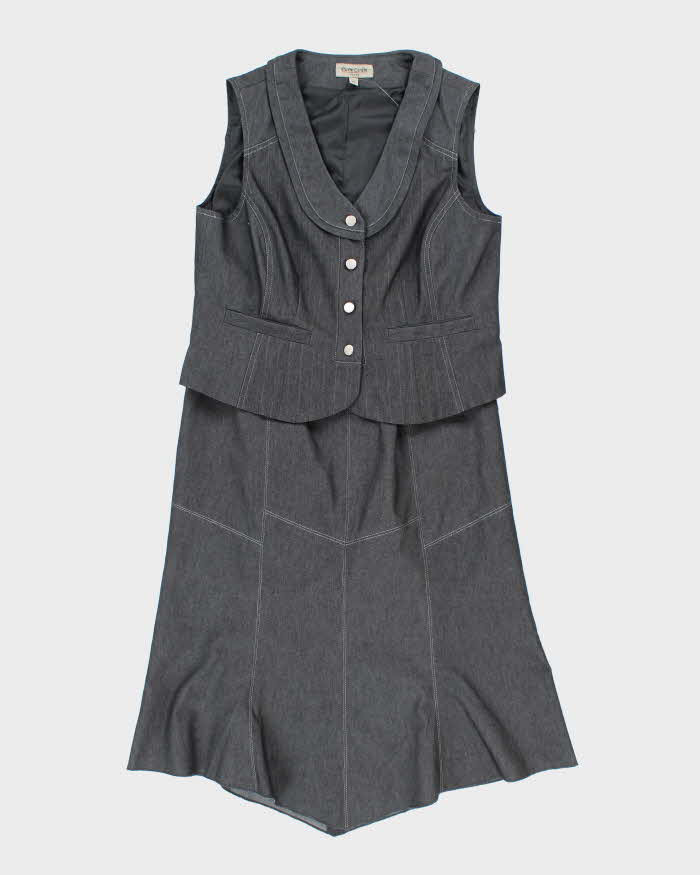Vintage Pierre Cardin Waist Coat &amp; Skirt Suit - M
