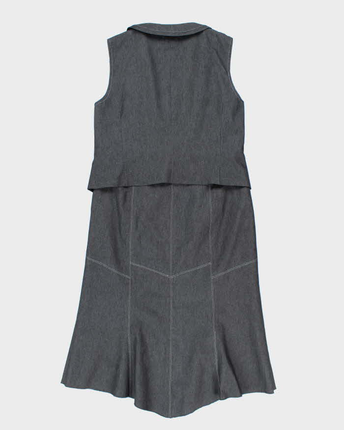 Vintage Pierre Cardin Waist Coat &amp; Skirt Suit - M