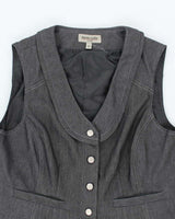 Vintage Pierre Cardin Waist Coat &amp; Skirt Suit - M