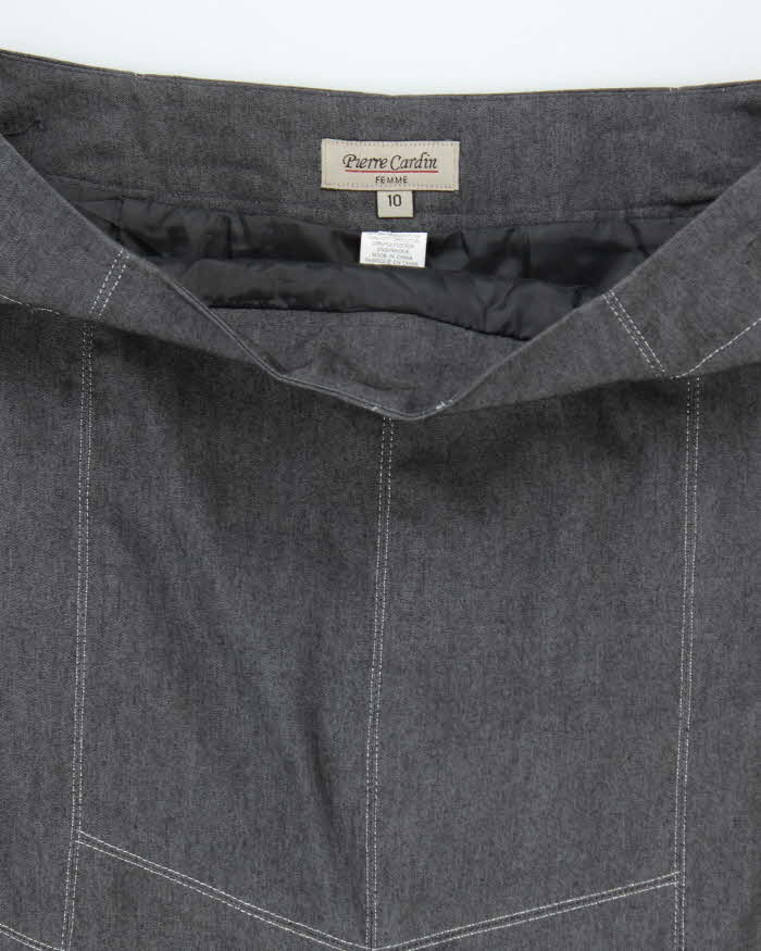 Vintage Pierre Cardin Waist Coat &amp; Skirt Suit - M