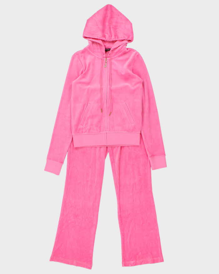 Vintage Y2k 00s Juicy Couture Velour Tracksuit - S