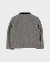 Vintage Women's Jaeger Grey Wool Two-Piece Skirt Suit - S