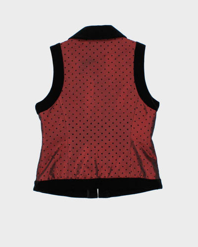 Vintage Northern Hemisphere Iridescent Velvet Trim Skirt Suit - S