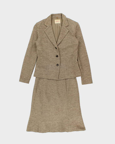 Vintage 90s 00s Bosch Sparkly Skirt Suit - XS