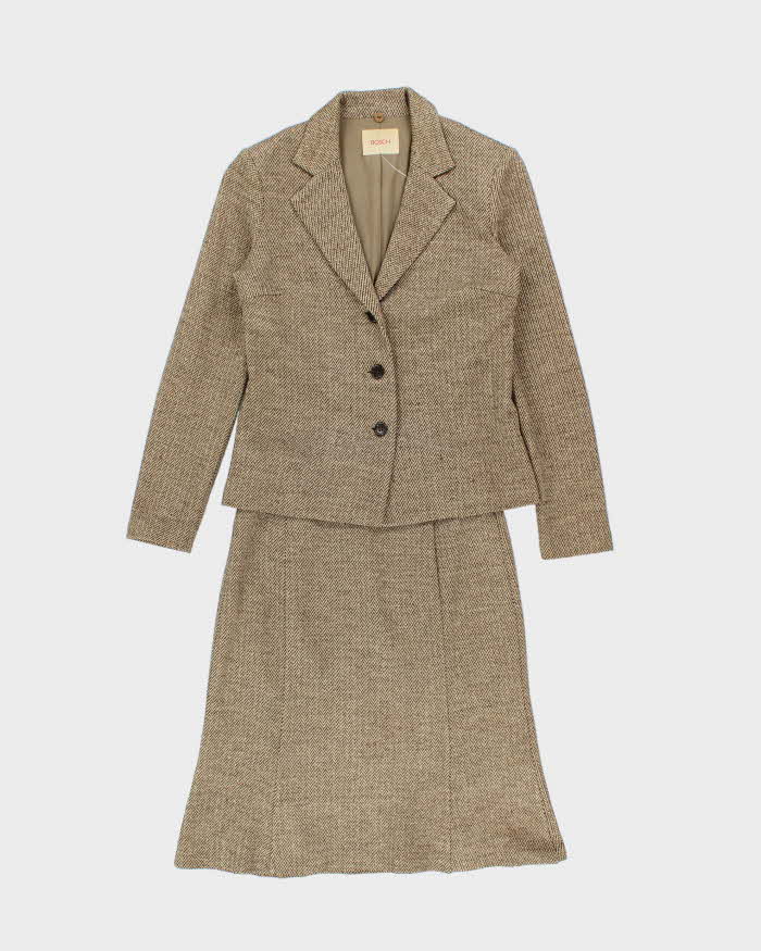 Vintage 90s 00s Bosch Sparkly Skirt Suit - XS